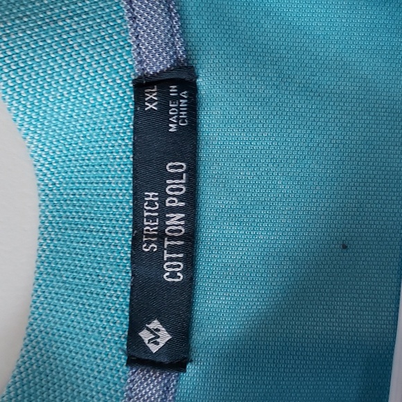 Members Mark short sleeve button-up top xxl blue - Picture 4 of 11